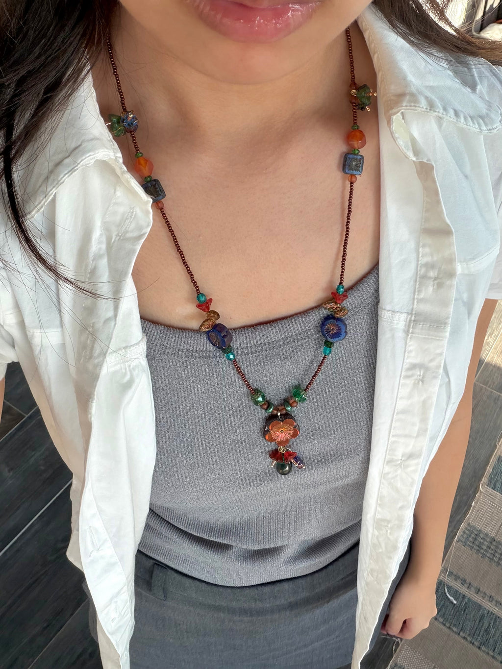 Sunset Through Pines