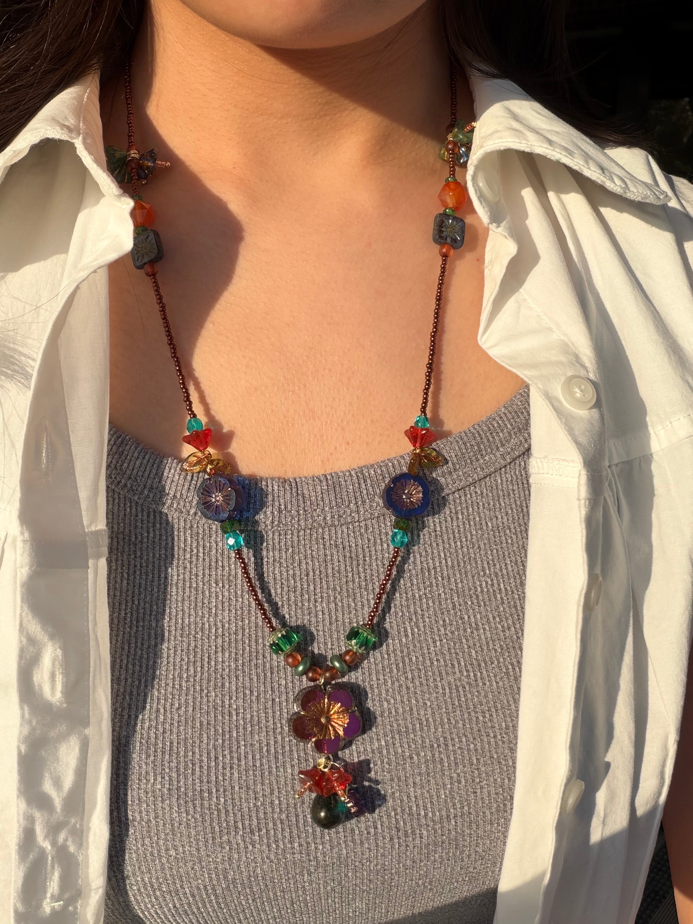 Sunset Through Pines